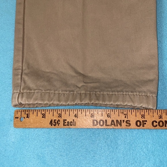 CABELA’S khakis fully flannel lined pants button zipper fly tan cozy size 14 reg - Picture 10 of 14